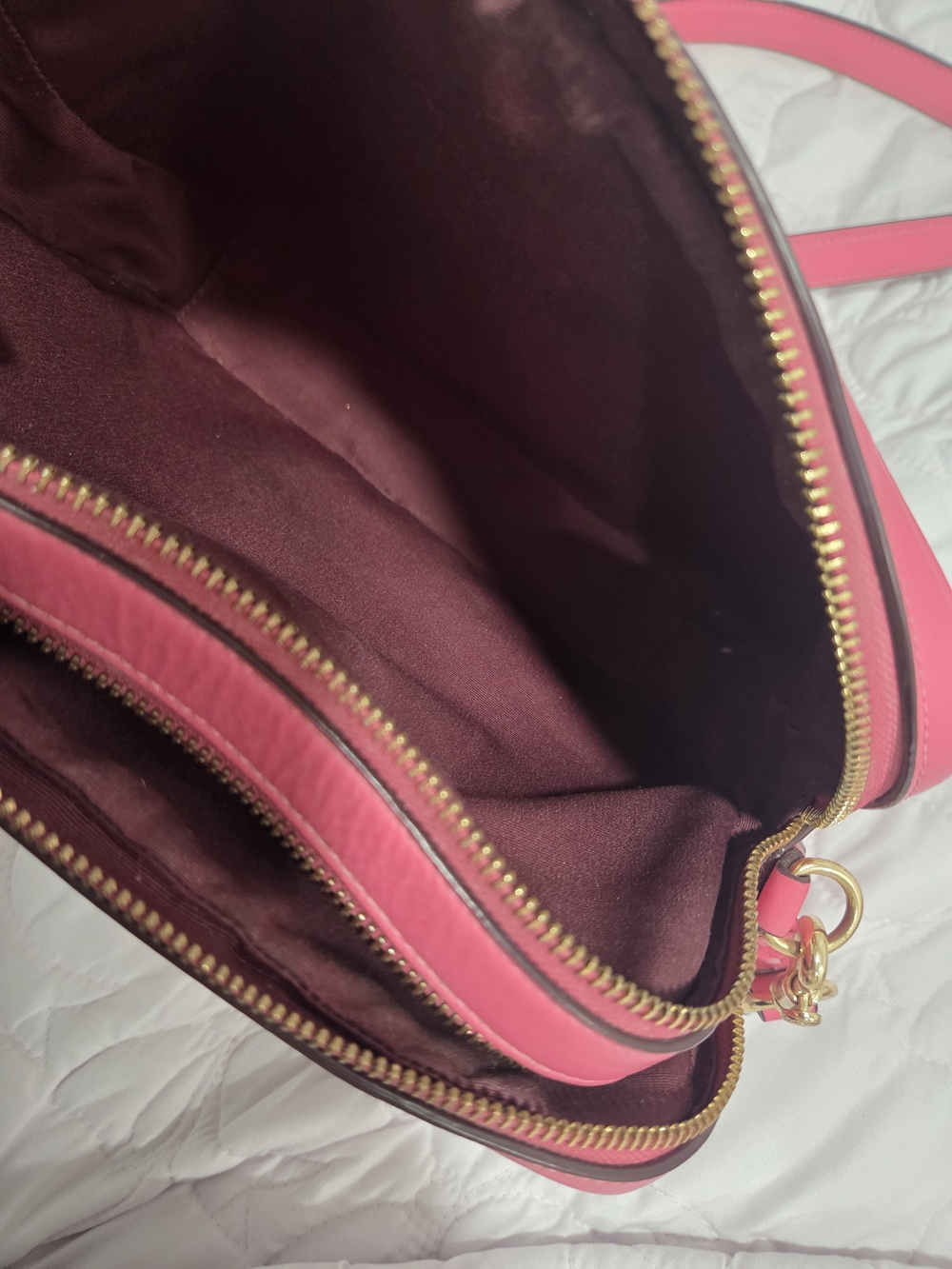 Coach Signature Canvas Crossbody Bag in Pink - Picture 12 of 12